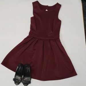 Party Dress Scalloped Open Back Med